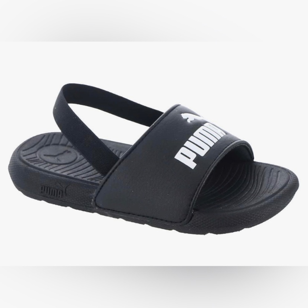 PUMA Cool Cat 20 Backstrap AC INF InfantToddler Sandal 6 M US Toddler BlackWhite